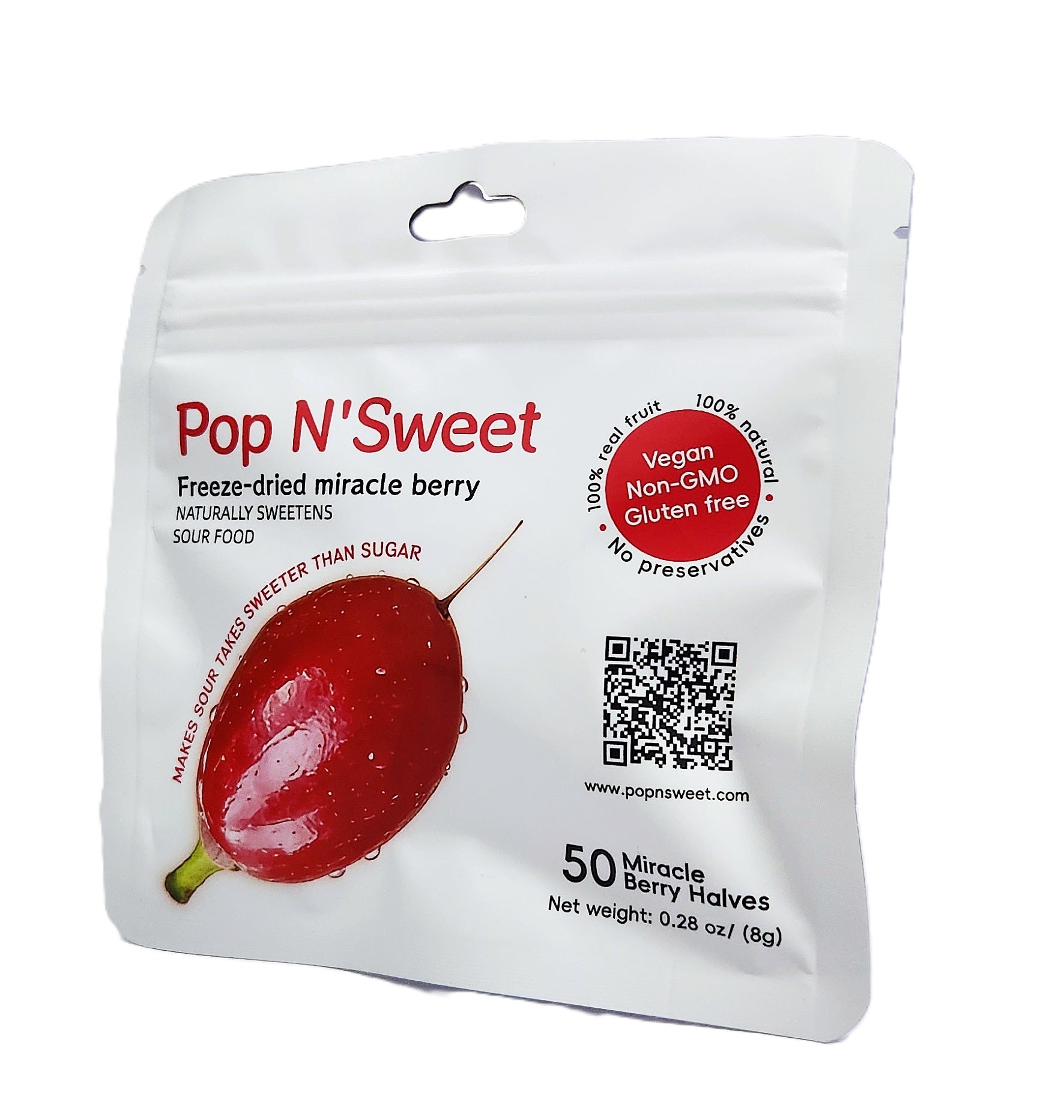 50 PREMIUM FREEZE-DRIED MIRACLE BERRY HALVES